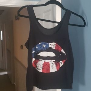 American Kiss crop top
